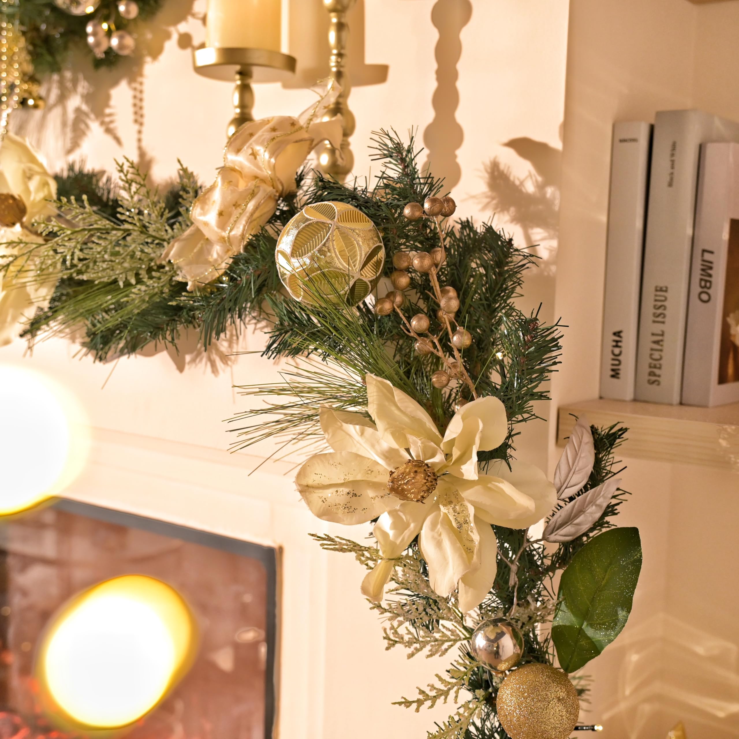 Amazon.com: Valery Madelyn 6 Feet Pre-Lit Christmas Garland with