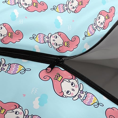 Miniatura 8 de AILONEN Hermosos sacos de dormir para adultos, niños y niñas, ligeros, impermeables, 3 estaciones, para clima cálido y fresco, para viajar al aire