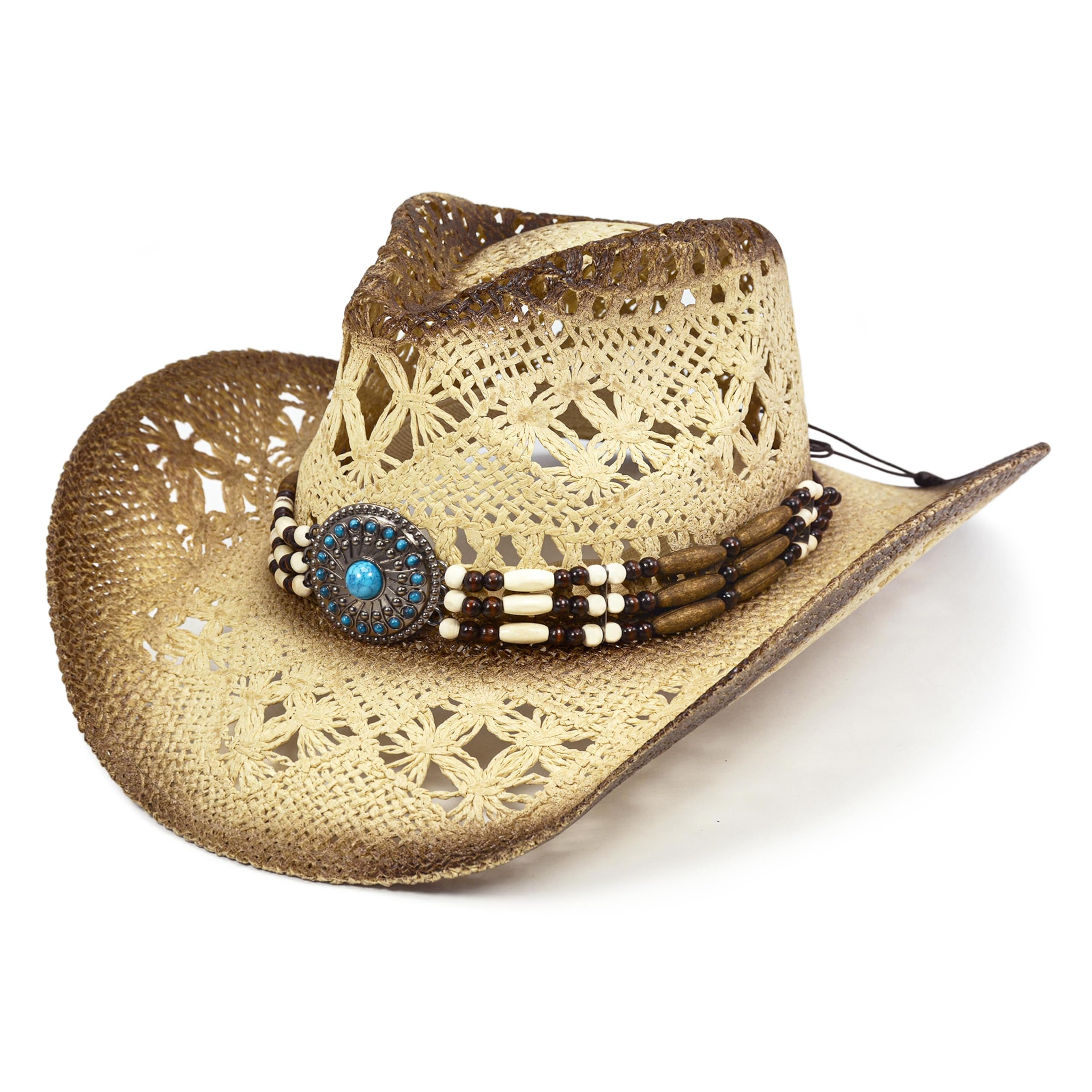 Fluffy Sense Cowgirl Hat Straw