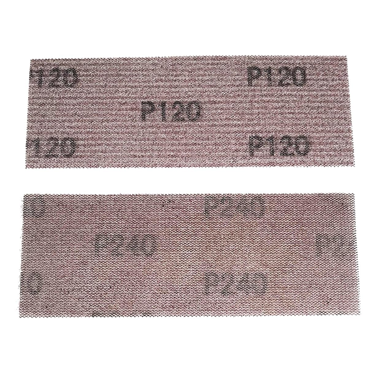 Discos De Malla Gancho Y Lazo, Papel De Lija Para 50 hojas de papel de lija de 70 x 198 mm, grano 80-800, sin polvo, antibloqueo, for lijadora orbital de suelos, muebles y madera de automóviles(100gri