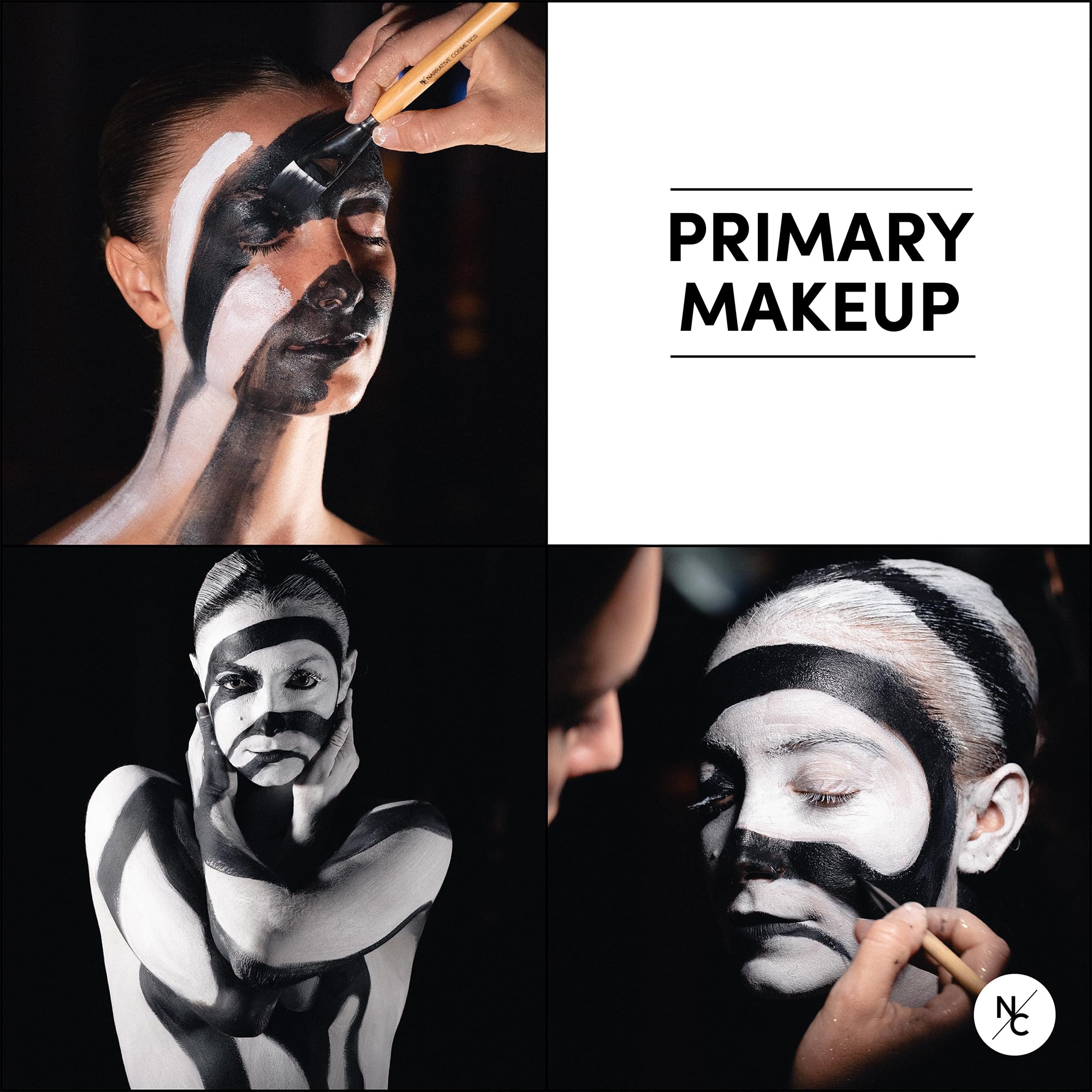 Narrative Cosmetics Primary Colors 12-Pan Palette, Vibrant Water-Activated Makeup for Face & Body Painting - Image 2