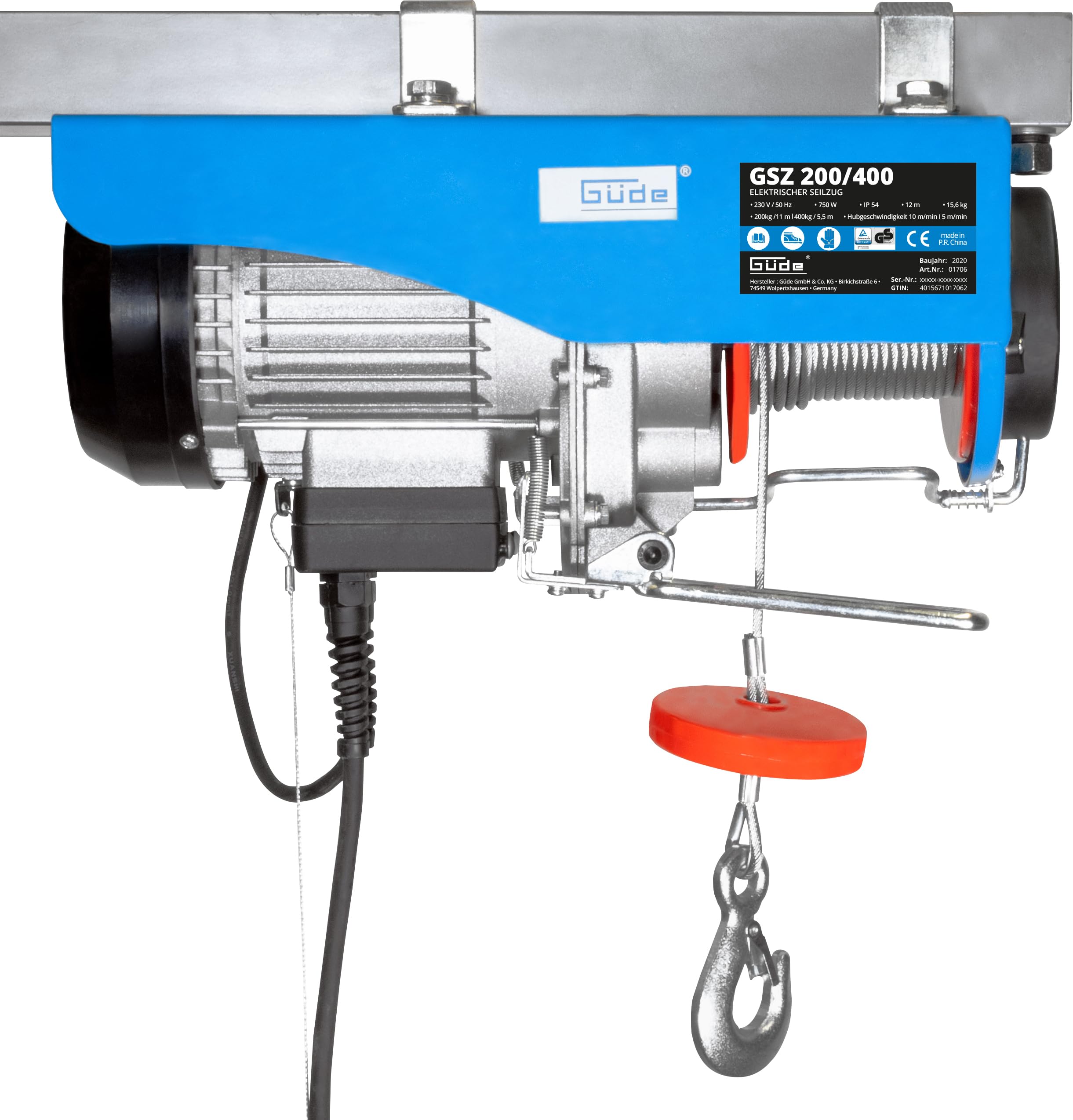 Güde Paranco elettrico GSZ 200/400