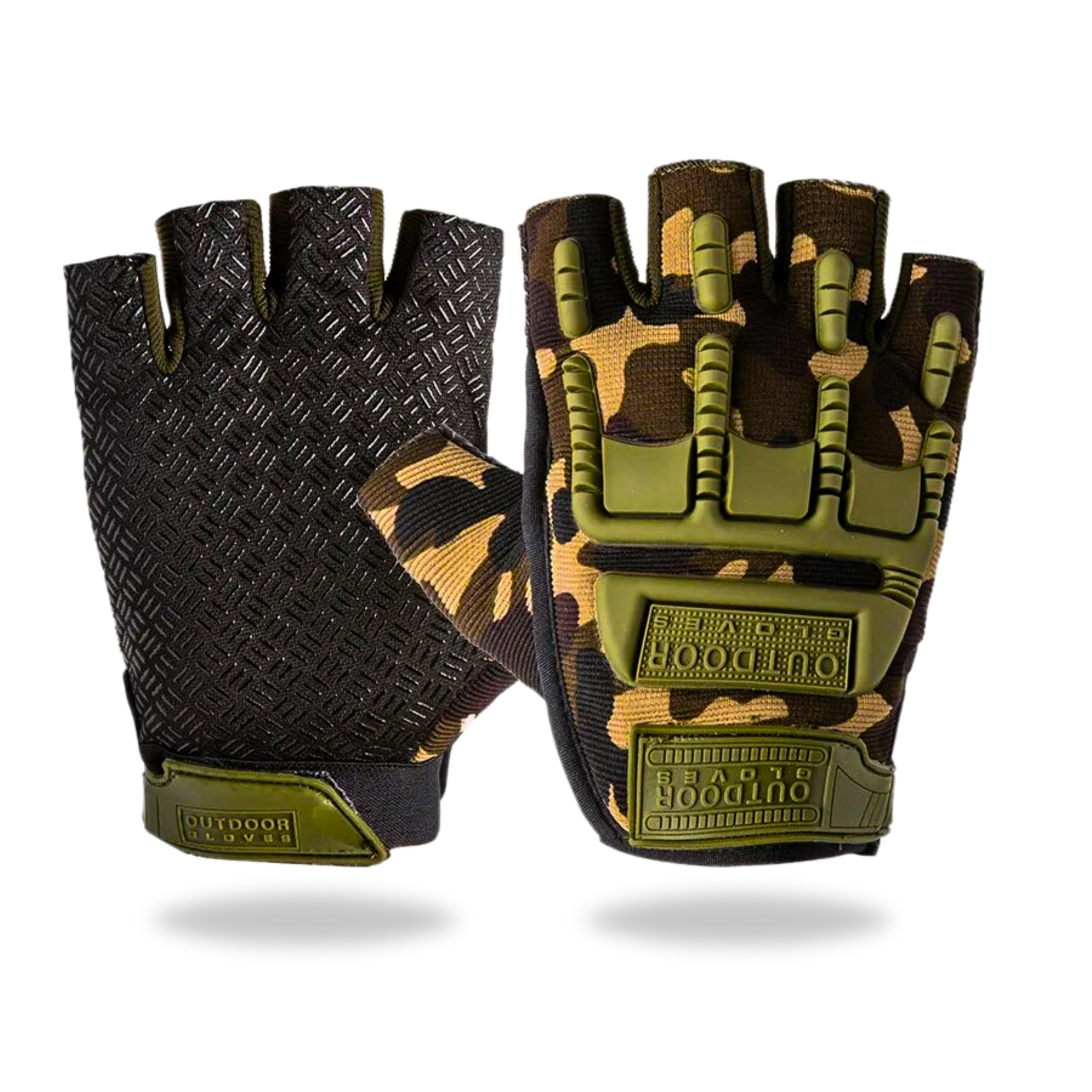 Tomorrow Fingerless Gloves for Airsoft Shooting Half Finger Hunting Hiking Cycling Driving Motorcycle Climbing Work Gloves