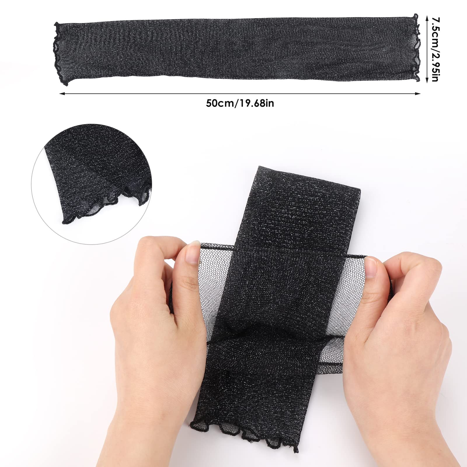 Sibba 1 paire de manchettes de protection solaire en dentelle respirante pour volley-ball, basket-ball, baseball, tatouage, avant-bras, football, jeux pour jeunes filles et femmes