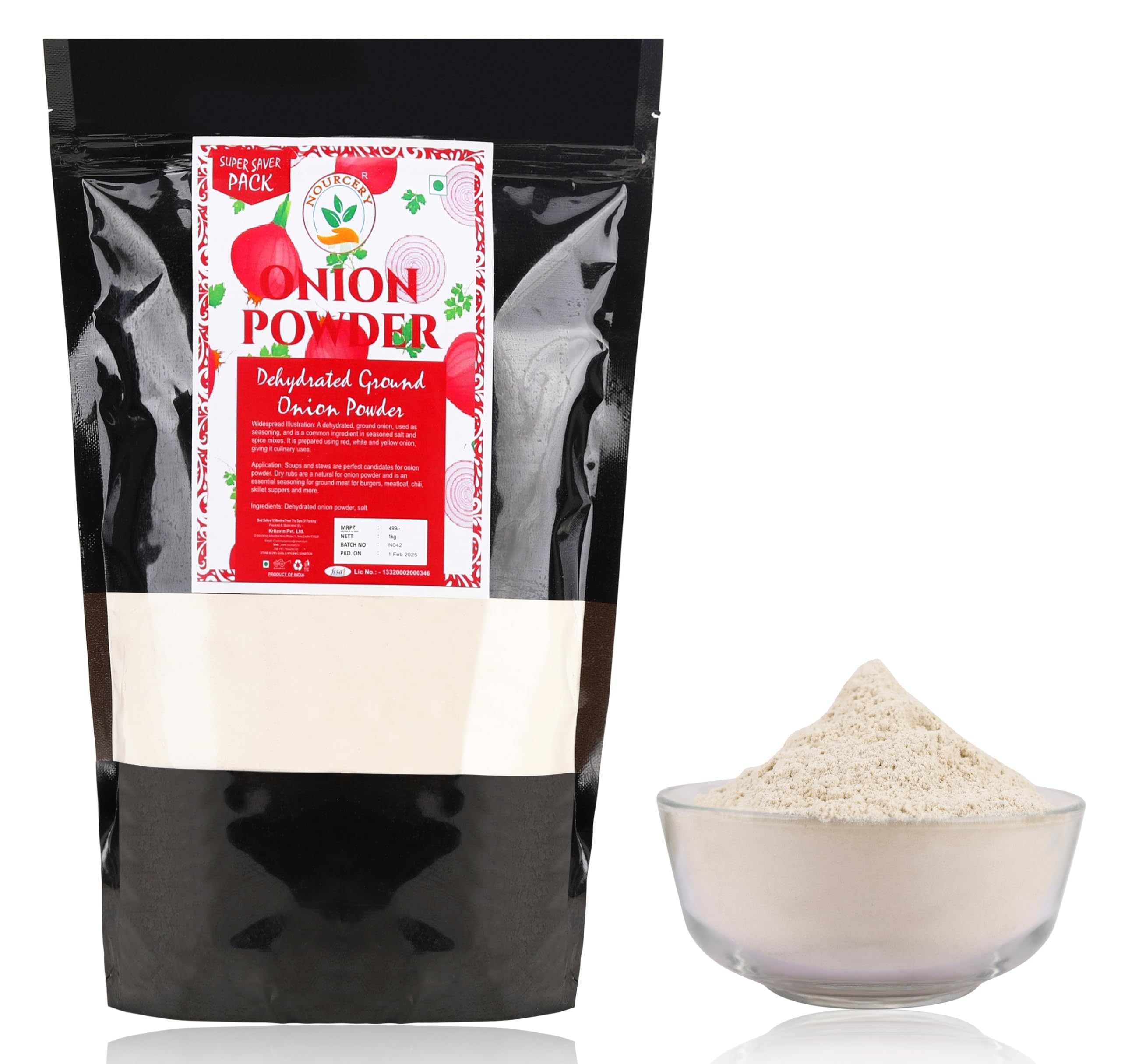 Nourcery Onion Powder, 1Kg (Dehydrated Ground Onion) - Image 4 thumbnail