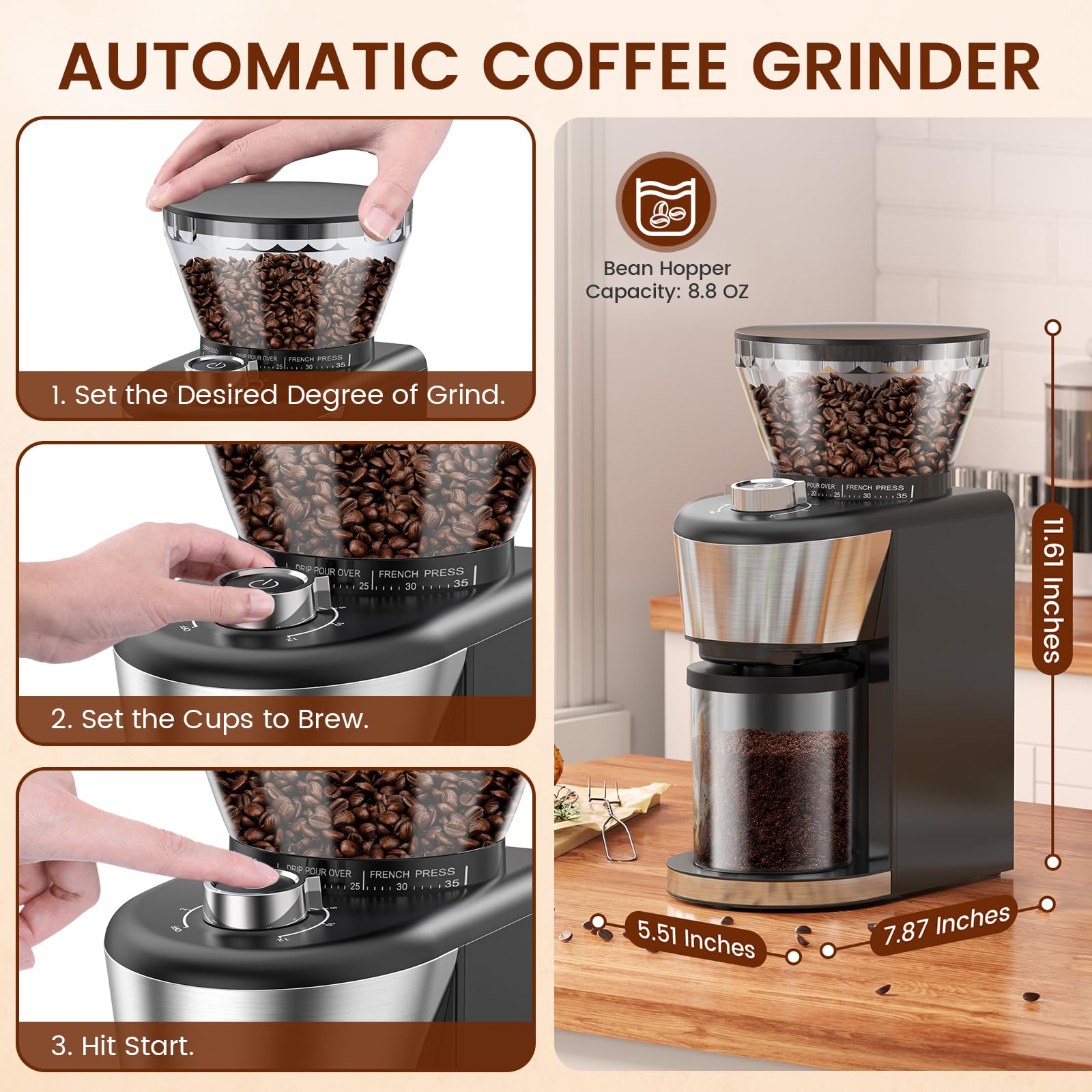 Coffee Maker Grinding Coffee Beans For Cold Brew Cold Brew Coffee