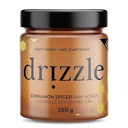 Miniatura 2 de Drizzle Miel cruda especiada con canela cruda sin filtrar y sin procesar rica en nutrientes y enzimas beneficiosas notas de clavo y nuez moscada 100