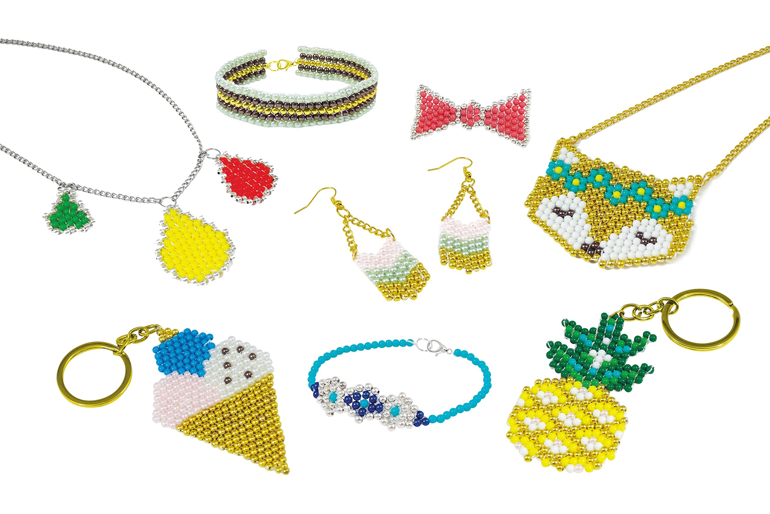 Buki France Be Teens Woven Jewellery Making Gift Set. Create Bracelets, Necklaces, Keyrings & Earrings with 1500 Beads - Image 3