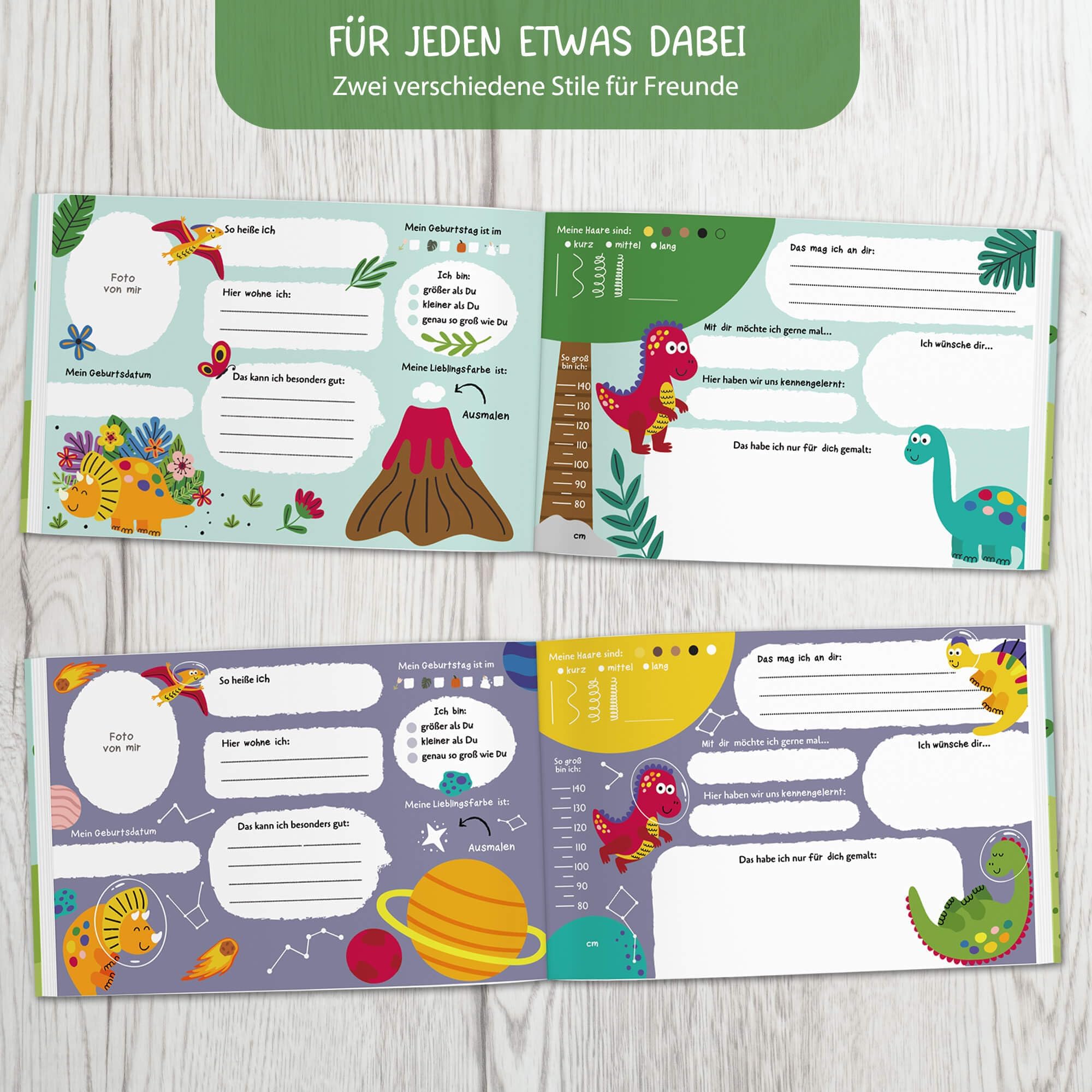 Livre d'amis BIROYAL pour garçons et filles, album d'amitié scolaire, cadeau rentrée des classes