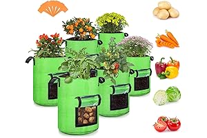 10 Gallon Potato Grow Bags 2 Pack - Durable, Transparent, Easy-Growing