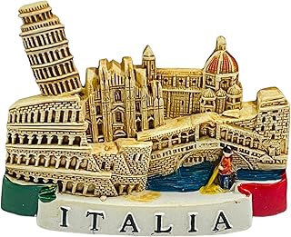 Moira Italy 3D Resin Magnet for Fridge Decoration Travel Souvenir, 1 Piece