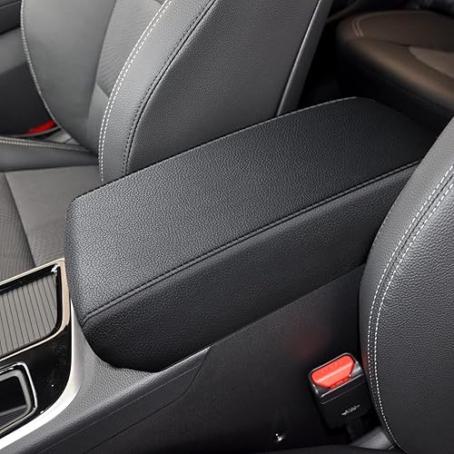 AOMSAZTO Fundas para reposabrazos para Hyundai 2015-2019 Sonata Negro Almohadilla de consola para Sonata
