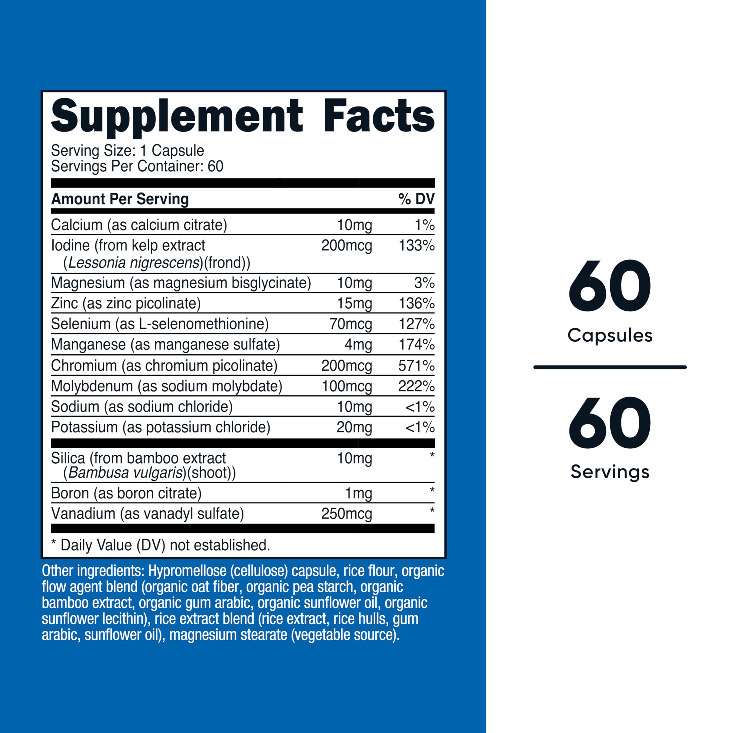 Nutricost Trace Minerals Full Spectrum Complex 60 Capsules — Amazon image 2