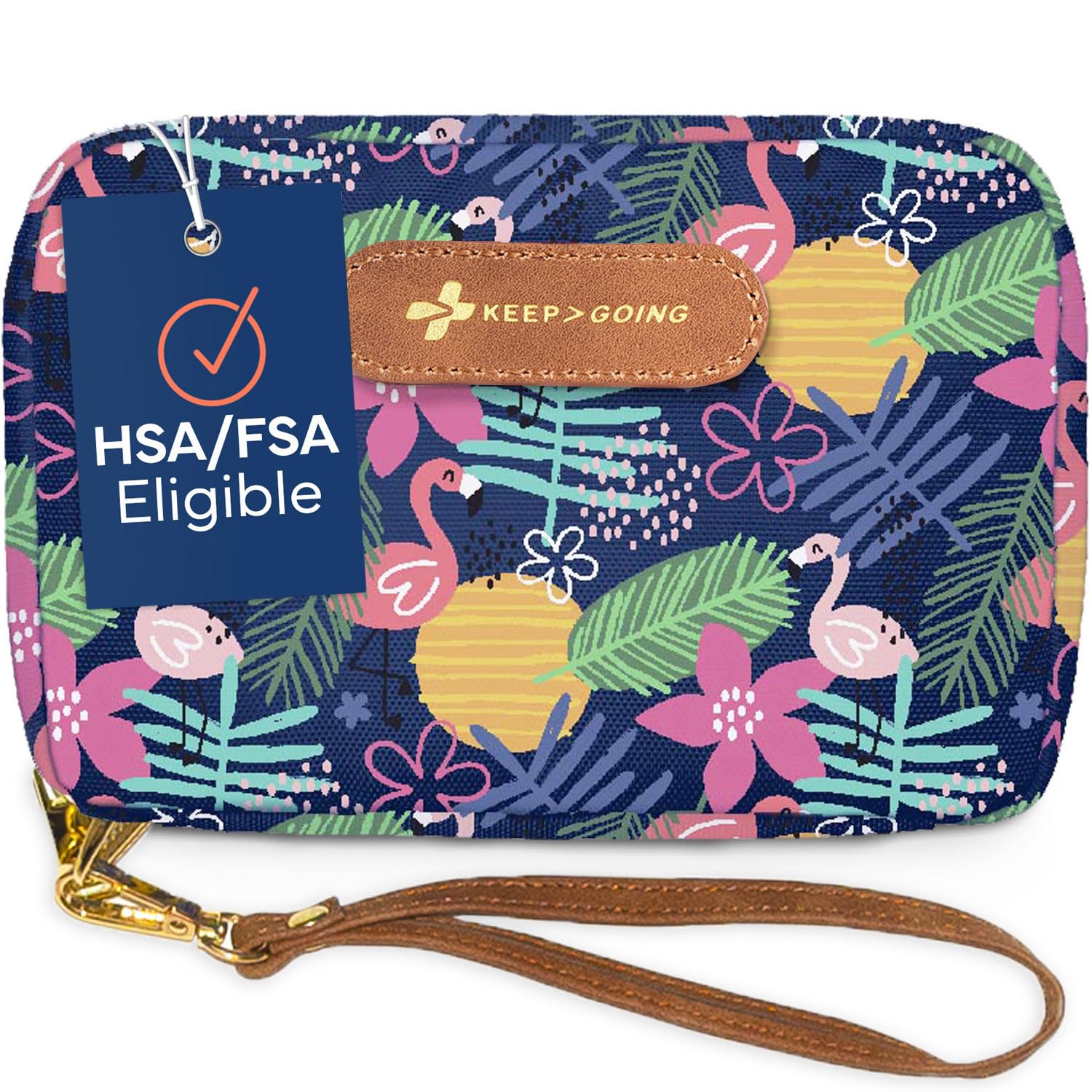 KeepGoing Travel First Aid Kit for Kids – 130 Pc. for Car, Home, Purse, Diaper Bag & Backpack with Latex-Free Bandages - Mini First Aid Kit Travel