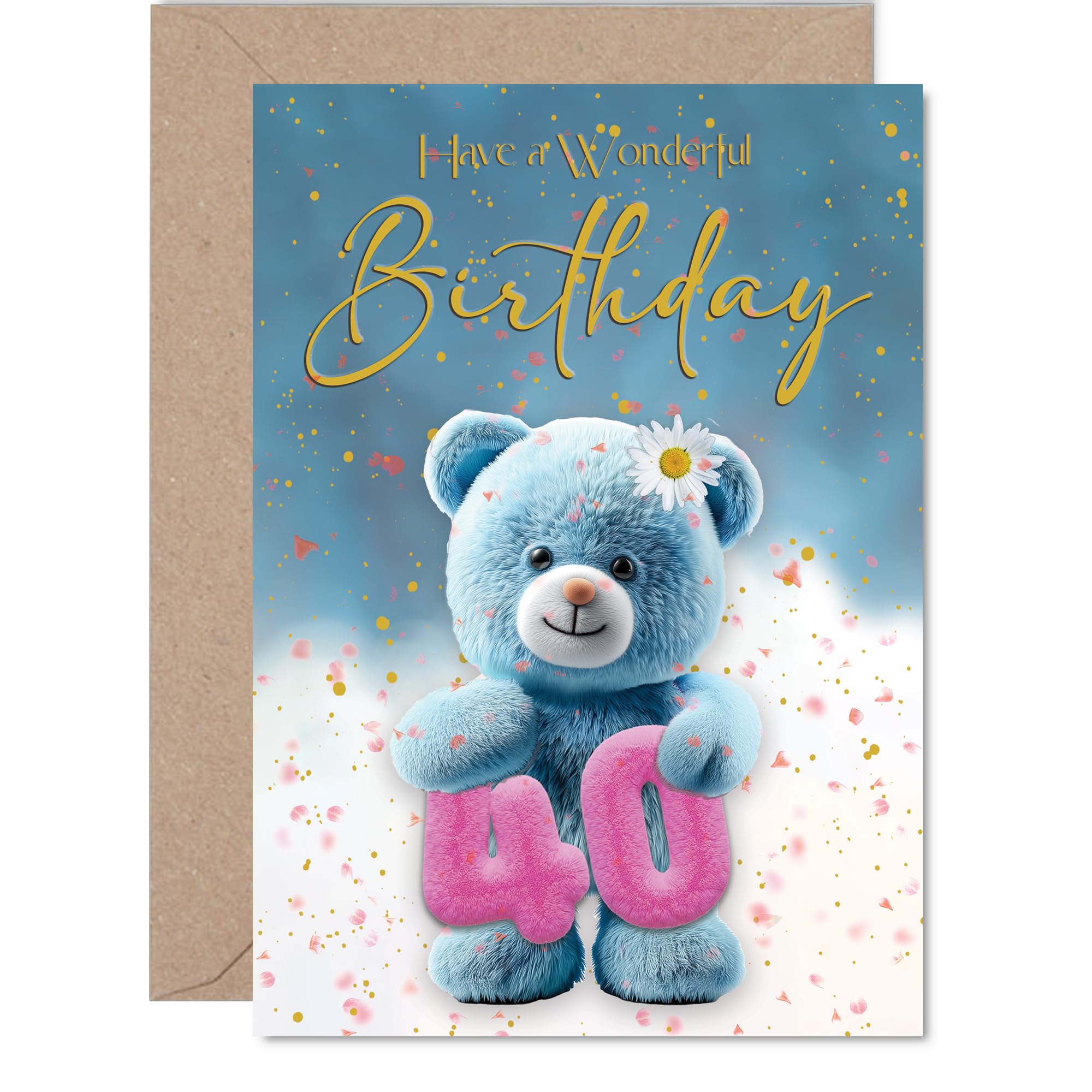 Playful 40th Birthday Card, Celebrate Turning 40 in Style