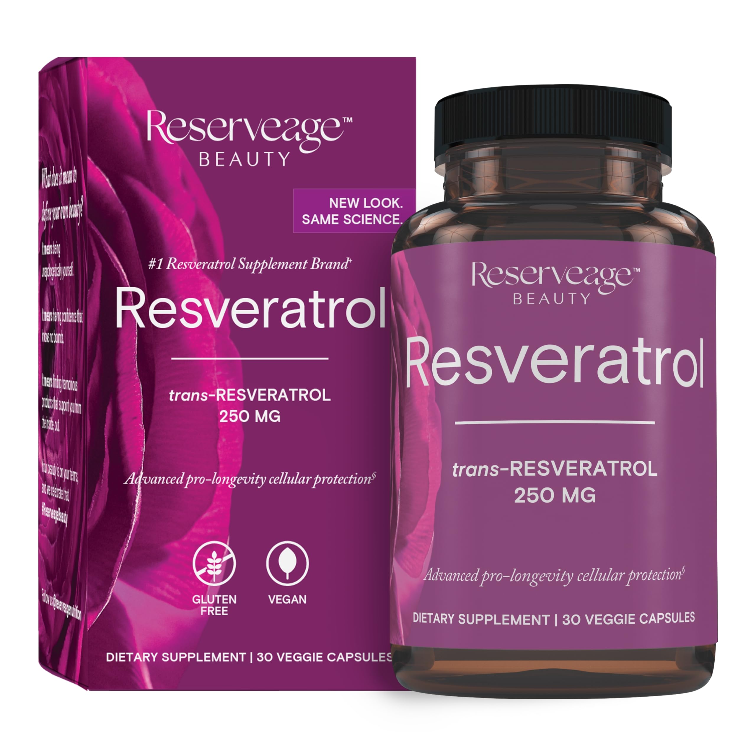 Reserveage Organics The World's Finest Resveratrol 250 Mg, 30 Caps