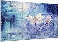 Vista 17 de JBER Paquete de 6 paneles acústicos artísticos, paneles de pared insonorizados de 72 x 48 pulgadas, paneles de pared autoadhesivos grandes, paneles