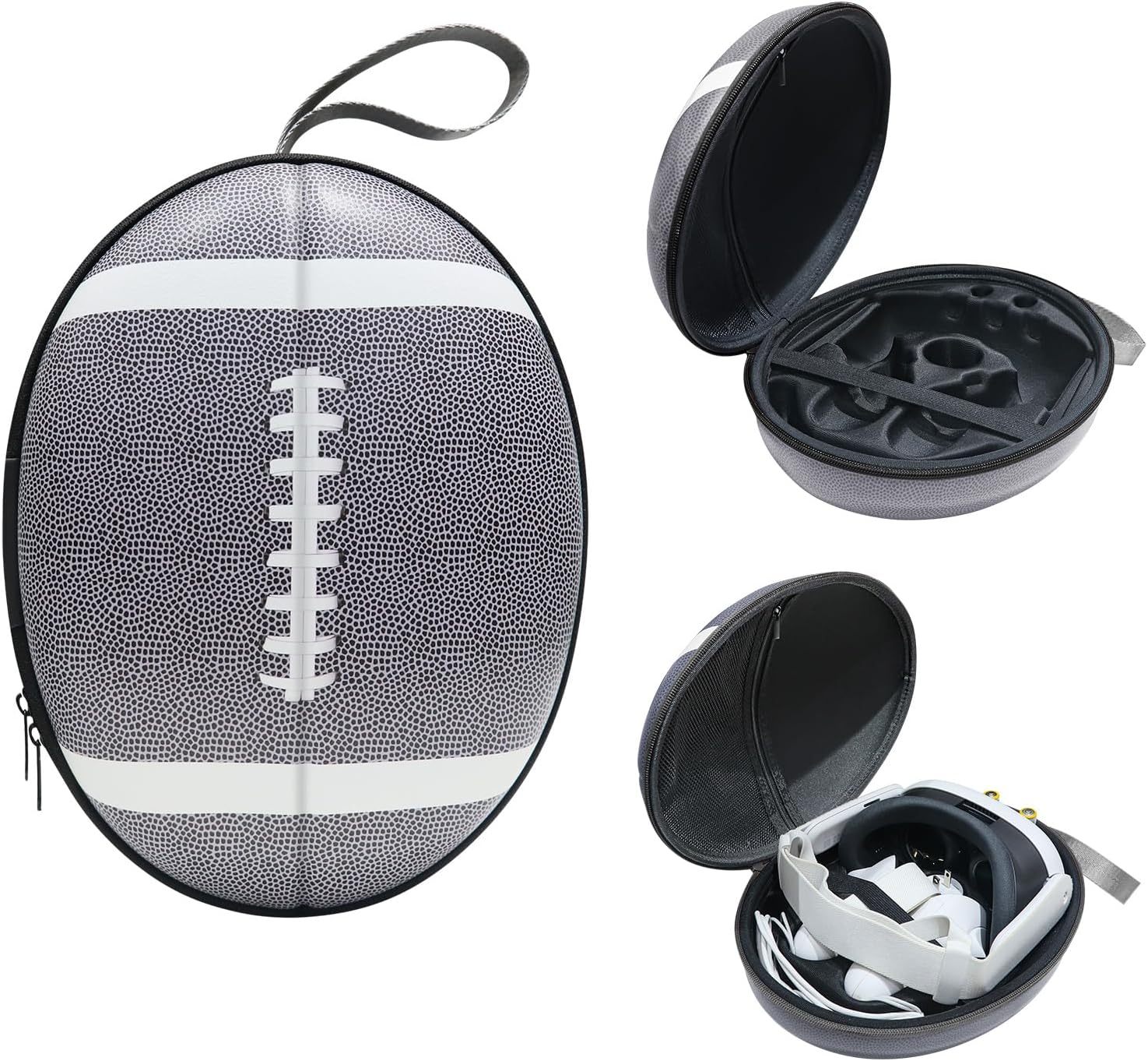 Hard Carrying Case Compatible with Meta Quest 3 Accessories VR Headset, Touch Controllers and Other Accessories, Ultra-Sleek Design for Travel (Grey)