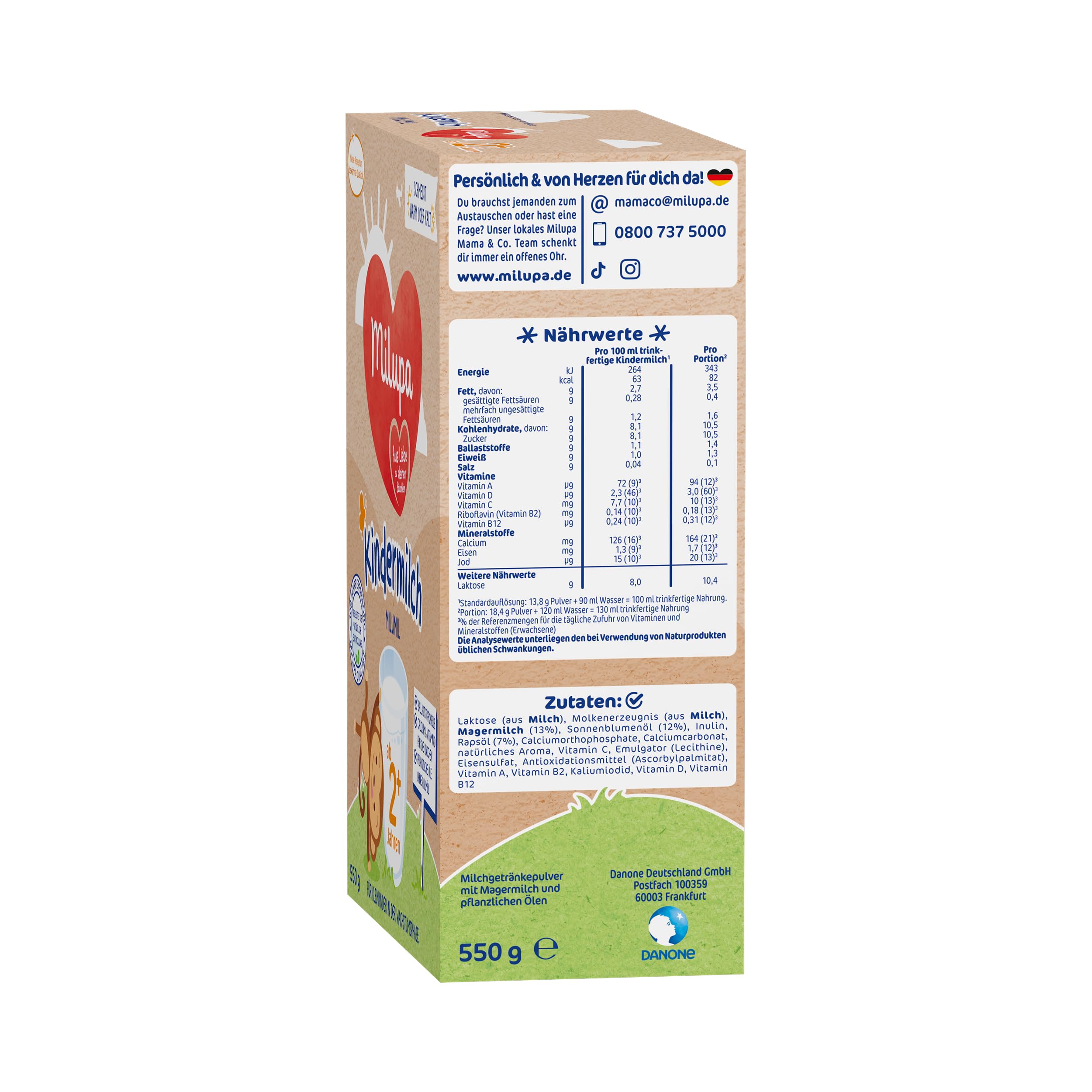 Milupa Milumil Kindermilch 2+ 5 x 550 g