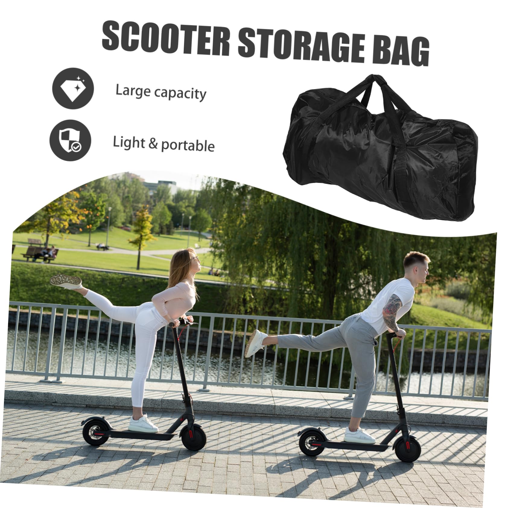 TOYANDONA Sacoche pour Trottinette Électrique De Transport Portable pour Guidon Organisation Accessoires