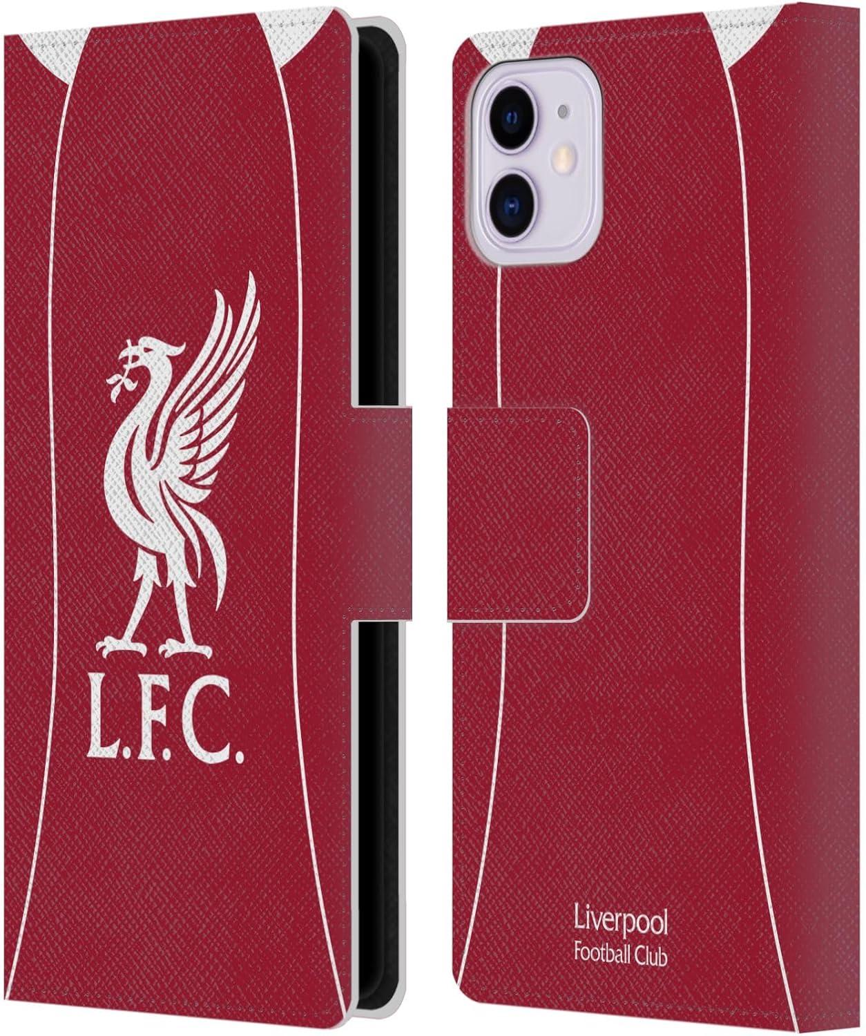 Head Case Designs Officially Licensed Liverpool Football Club Home 2025/26 Kit Leather Wallet Case Compatible with Apple iPhone 13 Pro Max