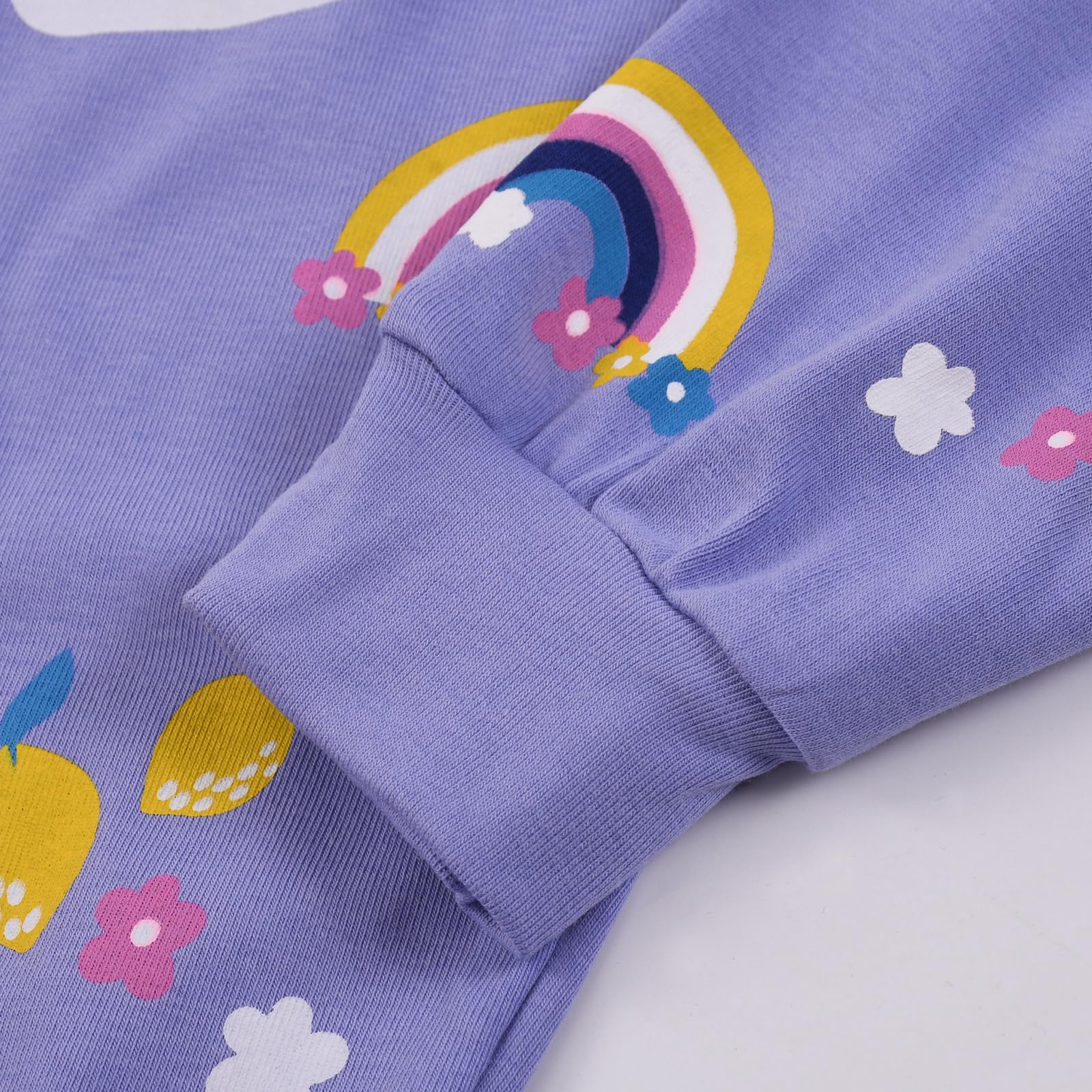 Mädchen Schlafanzüge Langarm Baumwolle Schlafanzug Kinder Pyjama Set Einhorn Nachtwäsche 3-12 Jahre 98 104 110 116 122 128 134 140 146 152