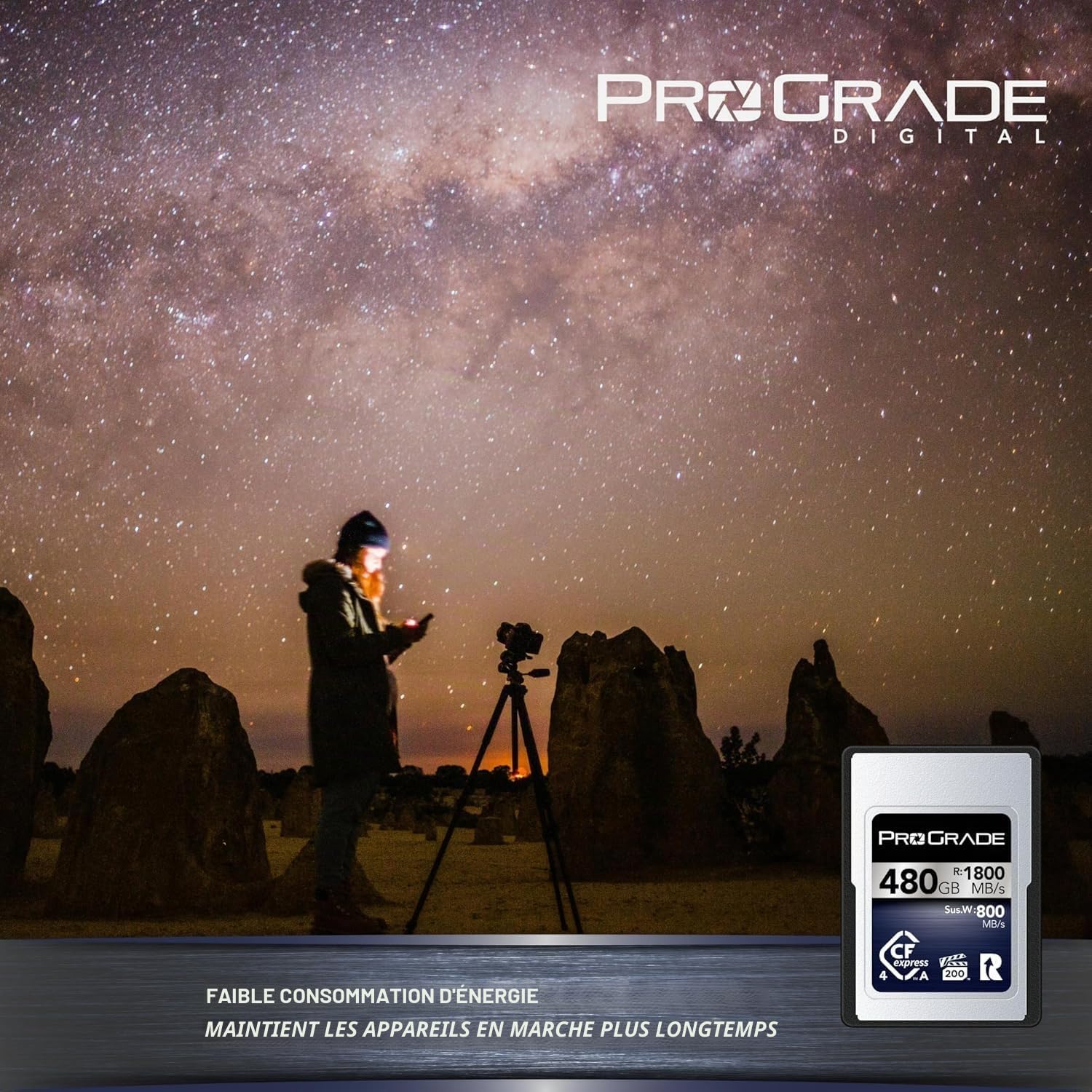 Carte Mémoire ProGrade Digital CFexpress™ 4.0 Type A (480 Go) Iridium