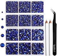 Vista 18 de 6736 piezas de diamantes de imitación termoadhesivos con parte trasera plana, diamantes de imitación AB transparentes para manualidades y ropa, 5