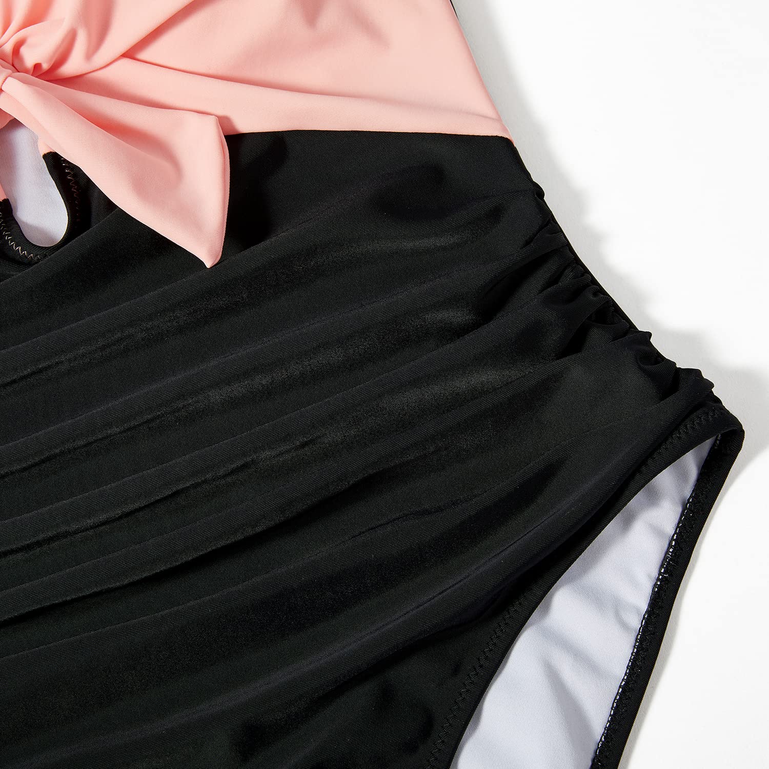 RXRXCOCO Traje de baño sexy con cuello en V, push up, para mujer, con forma de barriga, con escote halter, espalda descubierta, traje de baño con copas