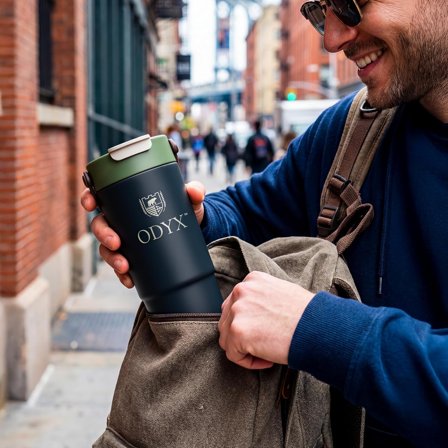 Mist Bottle – 22oz Insulated Stainless Steel Water Bottle with Dual Flip Lid, Straw & Spout, Leakproof, BPA-Free, Dishwasher Safe, Travel Tumbler for Sports, Work, or Journey (Olive Night) - Image 8