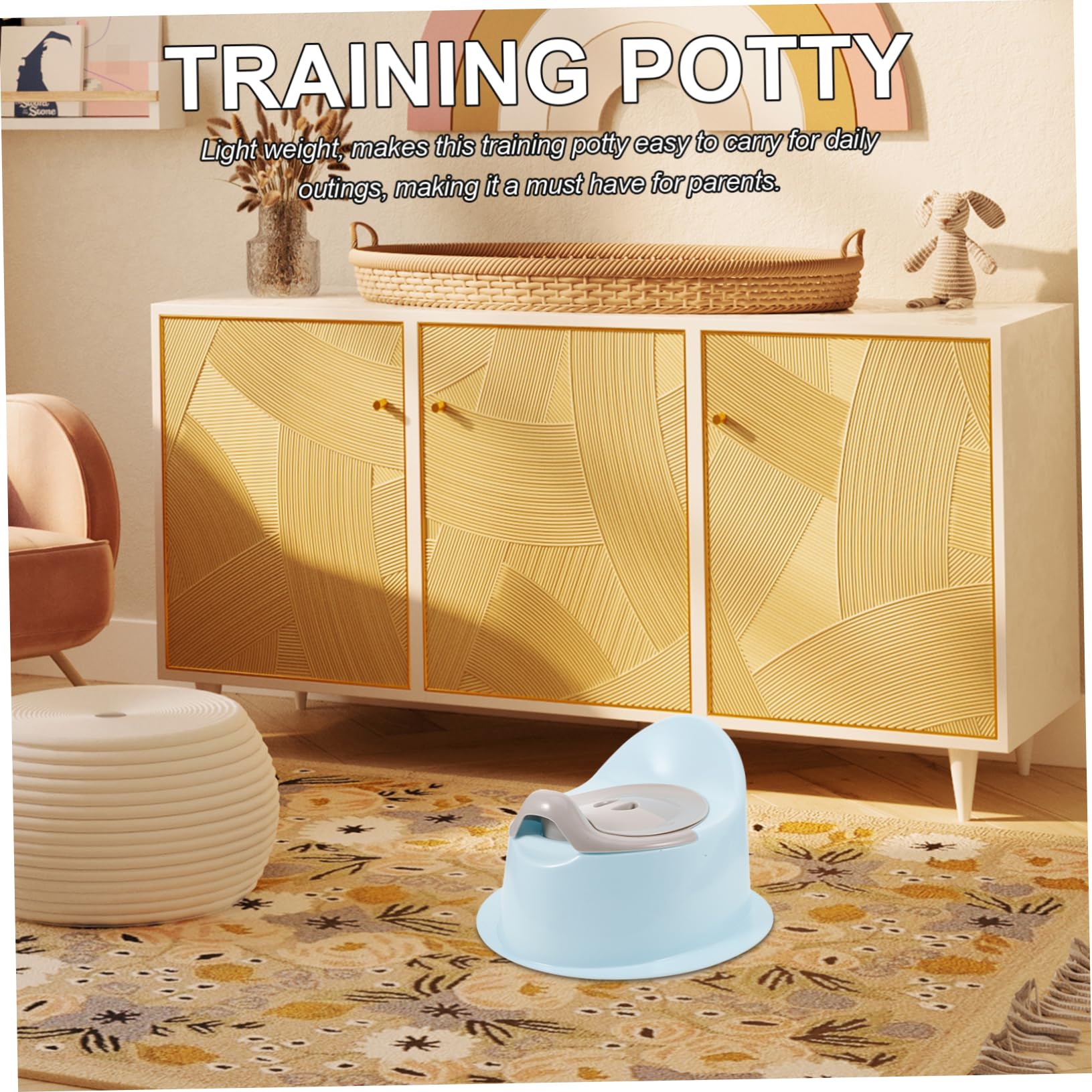 Vasino per Bambini Portatile, Sedile Toilette Multifunzione in Plastica