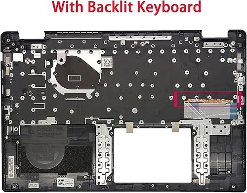 Miniatura 9 de Jxjslp Reemplazo para DELL Latitude 3520 E3520 Palmrest Carcasa superior con diseño de EE. UU. Conjunto de teclado sin retroiluminación DJP76 0DJP76