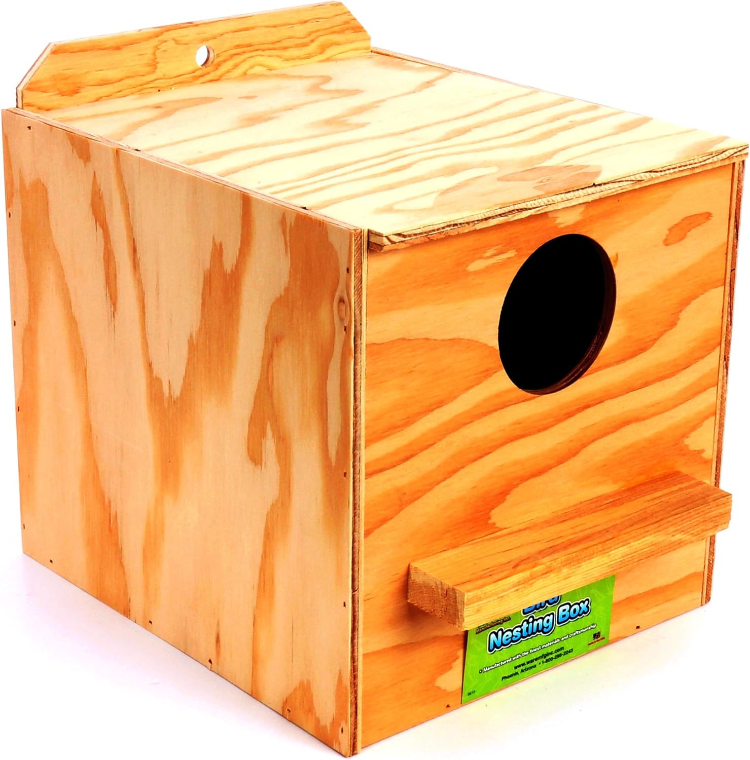 Ware Manufacturing Nest Box, Perfectly Sized for Cockatiels, Natural Wood