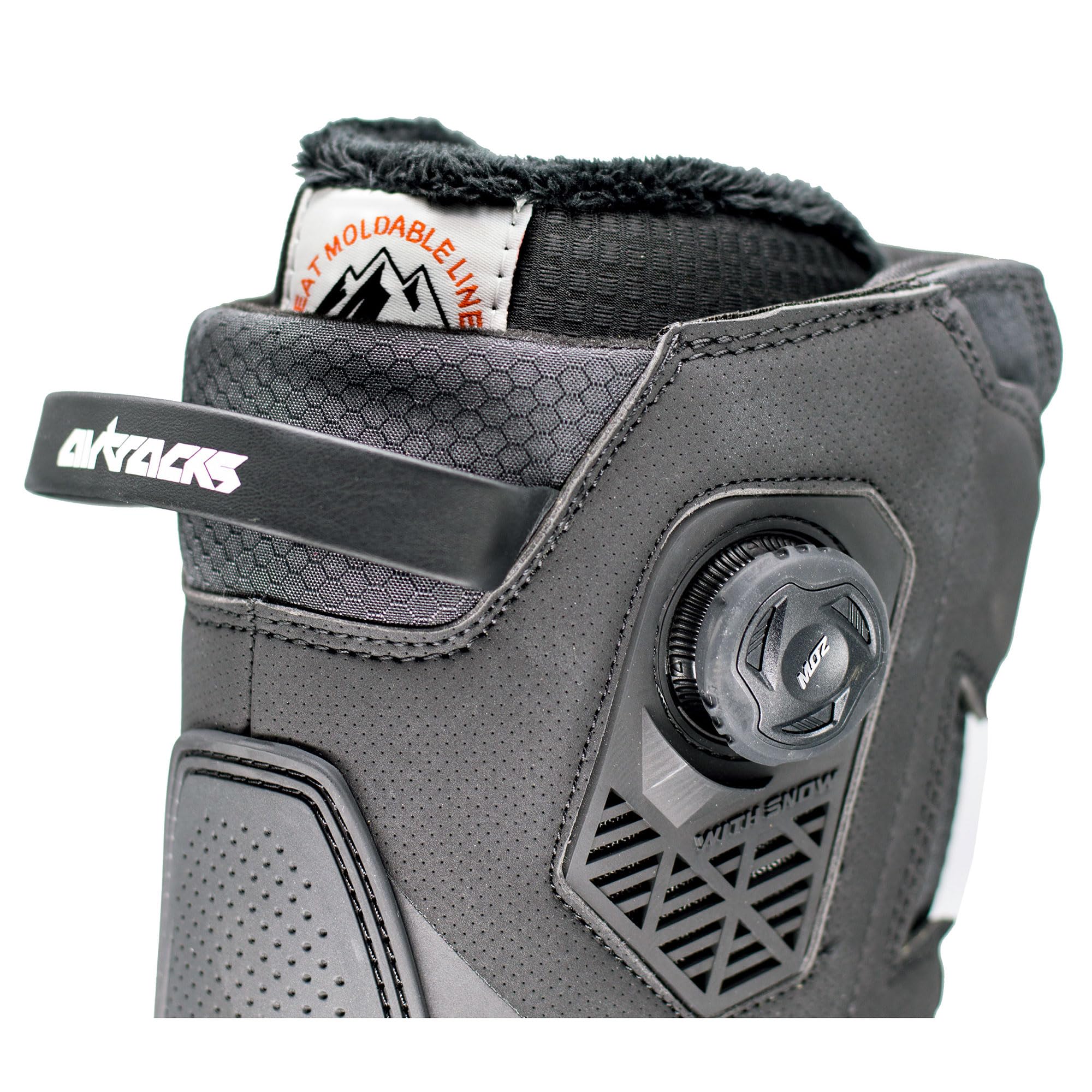 Airtracks Snowboard Boots Master Pro ATOP Moz DUAL Zone Speed Lacing Snowboardschuhe - QL Snowboardboots - Schwarz