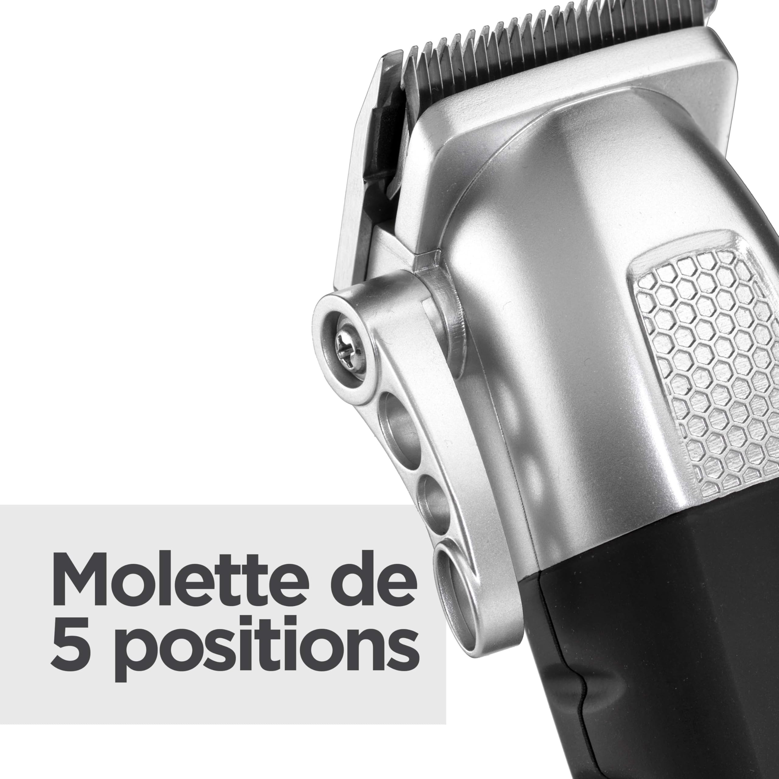 BaByliss E812E Tondeuse cheveux sans fil Lithium Power, batterie Lithium, charge rapide, lames acier japonais, 8 sabots