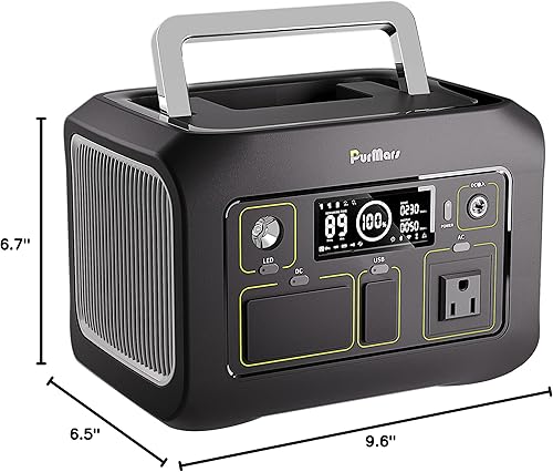 Miniatura 10 de Estación de energía portátil de 300 W (pico 500 W), 288 Wh (90,000 mAh) generador solar con salida de CA de onda sinusoidal pura de 110 V, batería