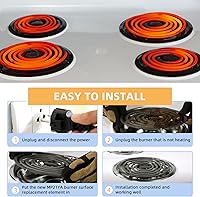 Vista 6 de AMI PARTS MP21YA Electric Range Burner Surface Element (8 Inch) Compatible with Whirl-pool May-tag Ken-more Stove Burner Surface Element