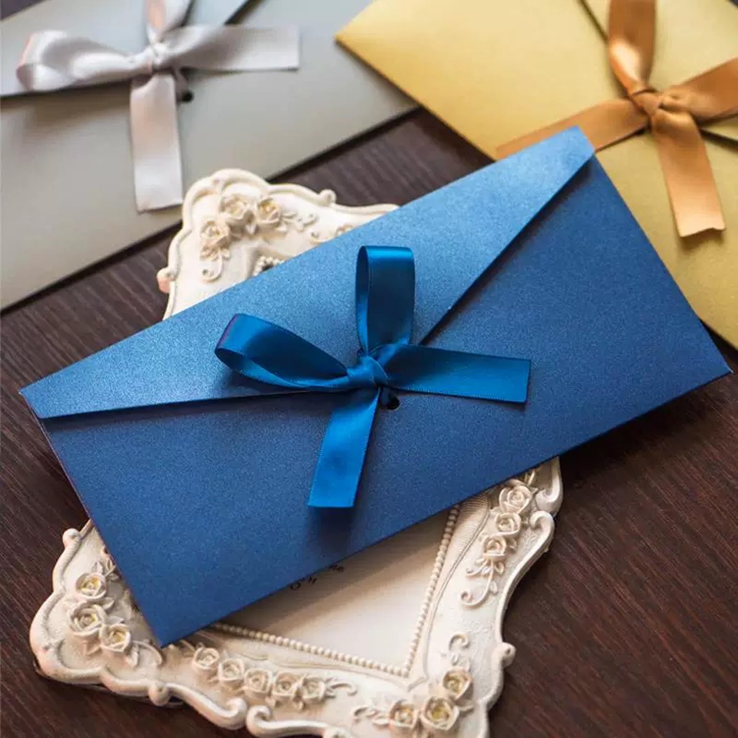 Gift Envelopes, 21 PCS Money Envelopes for Cash Gifts 22x11CM Money Gift Envelope with Ribbons, Moneys Envelope - Image 2