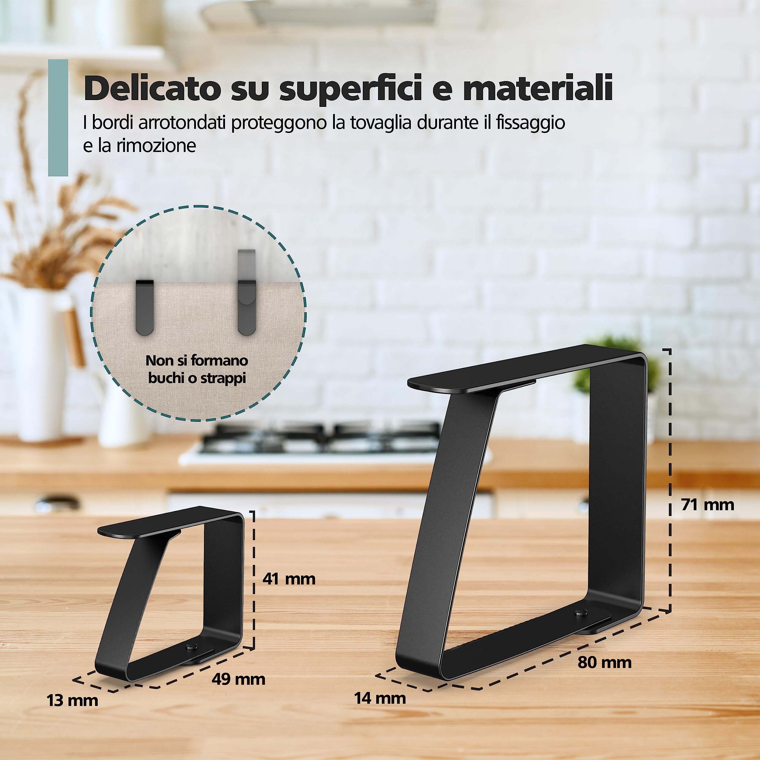 10 Pesi Per Tovaglia In Cristallo - Con Clip Metalliche, A Forma Di Goccia, Per Esterno - Foto 4