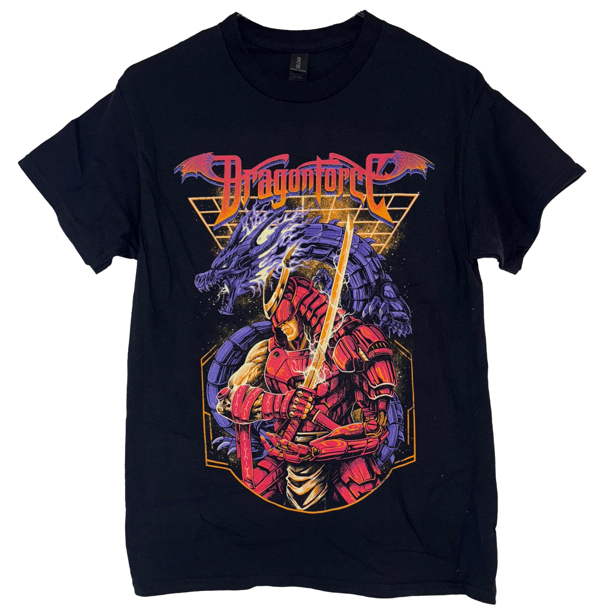 2009年当時物】DragonForce ドラゴンフォース ツアーTシャツ XL Dragonforce Camiseta dragão samurai (mercadoria oficial), Preto, P