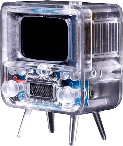 Miniatura 5 de TinyCircuits TinyTV 2 Mini TV portátil retro - Pantalla IPS de 1.14 pulgadas, videos precargados y cargables, recargable USB-C, controles de perilla