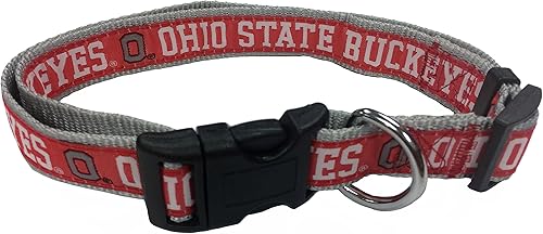 Miniatura 19 de Collar para mascotas NCAA - Resistente, fuerte, duradero y ajustable, collar de perro NCAA -, Alabama Crimson Tide, S, Team Colors Marea carmesí