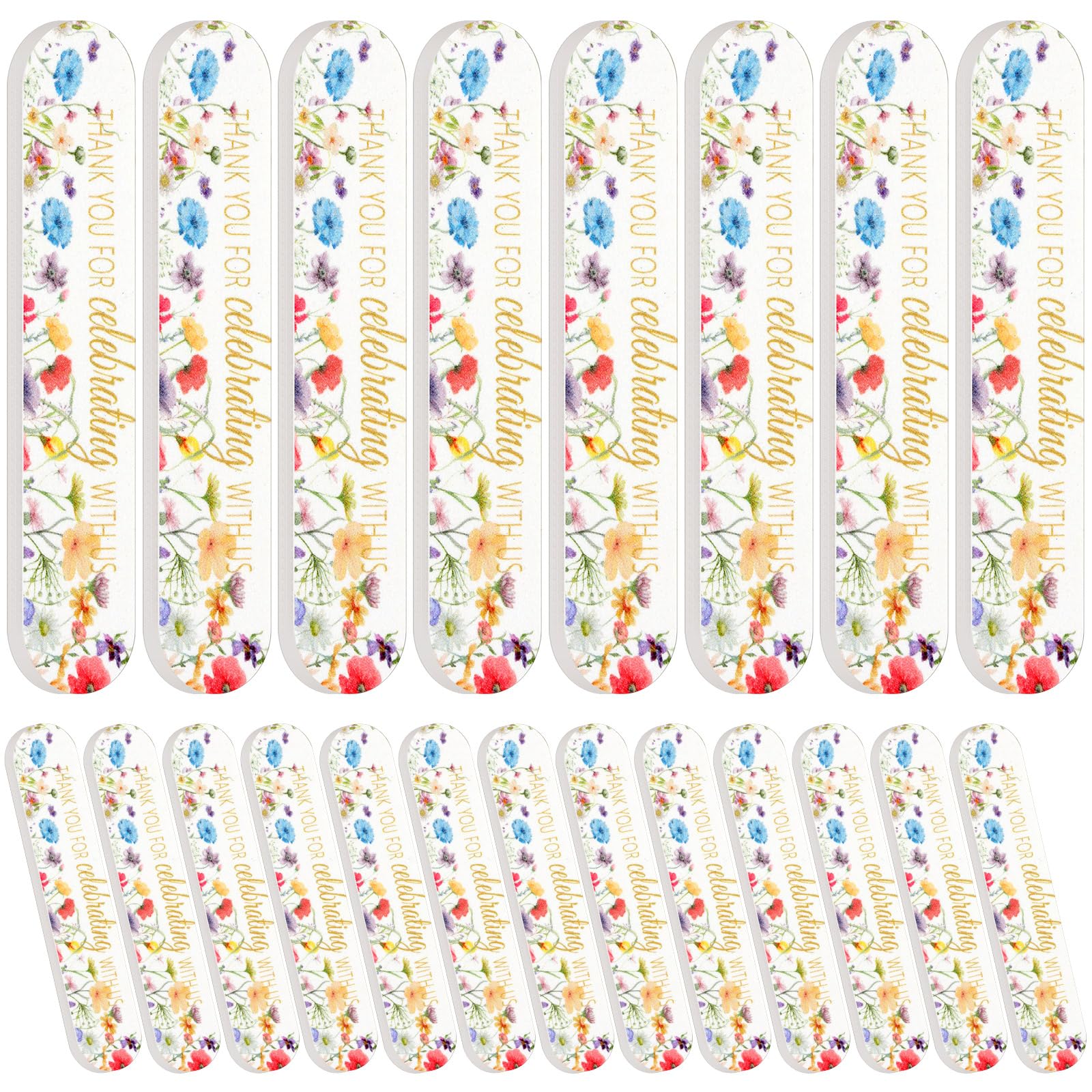 30 Pcs Wildflower Wedding Party Favors Nail Files Bulk for Guests