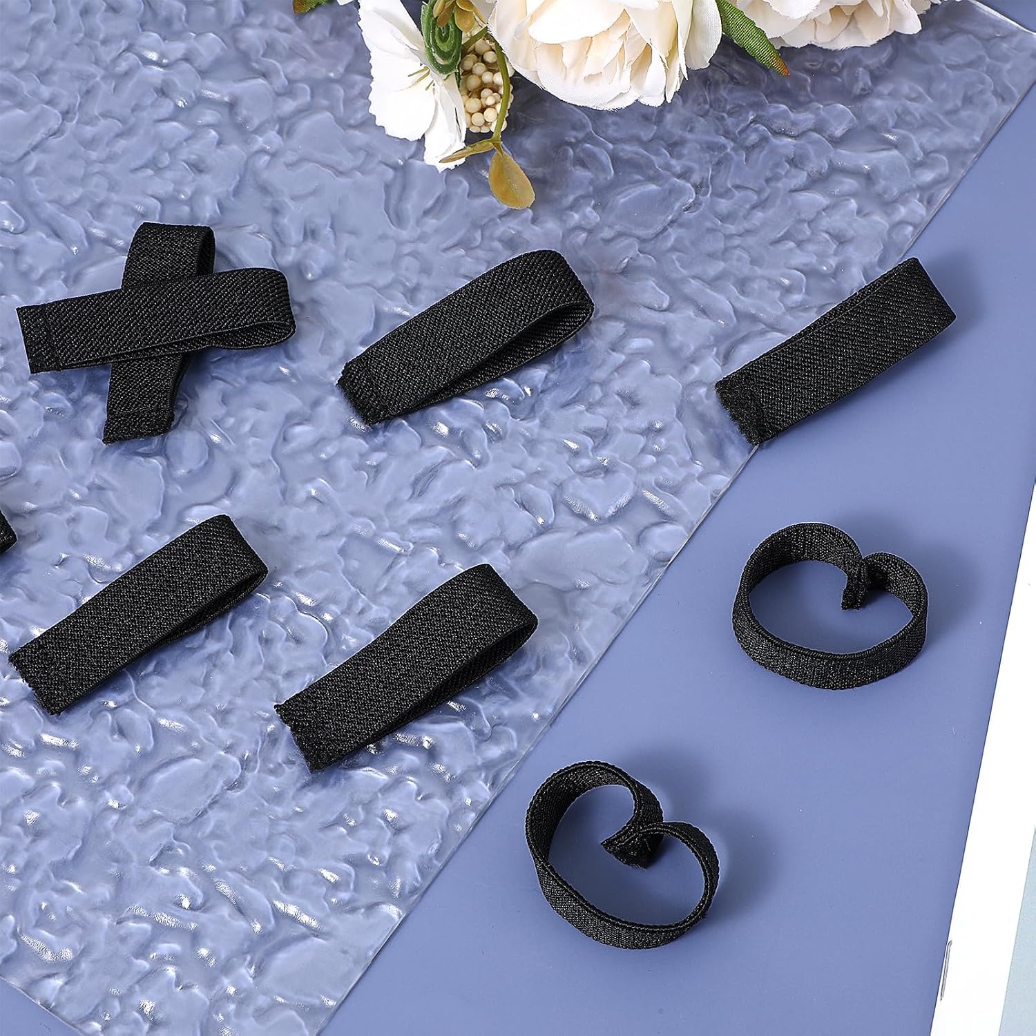 30 Pieces Black Badge Band,Mourning Bands For Badges,Fire Badge Memorial Bands,Funeral Honor Guard Elastic Straps,Elastic Honor Guard Straps,Police Officer Badges Mournings Twill Band