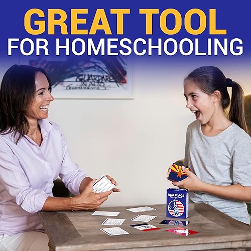 Miniatura 8 de Briston 71 tarjetas flash divertidas de geografía y bandera de EE. UU. - Estados Unidos, territorios, tribus nativas y más - Historia, orígenes y