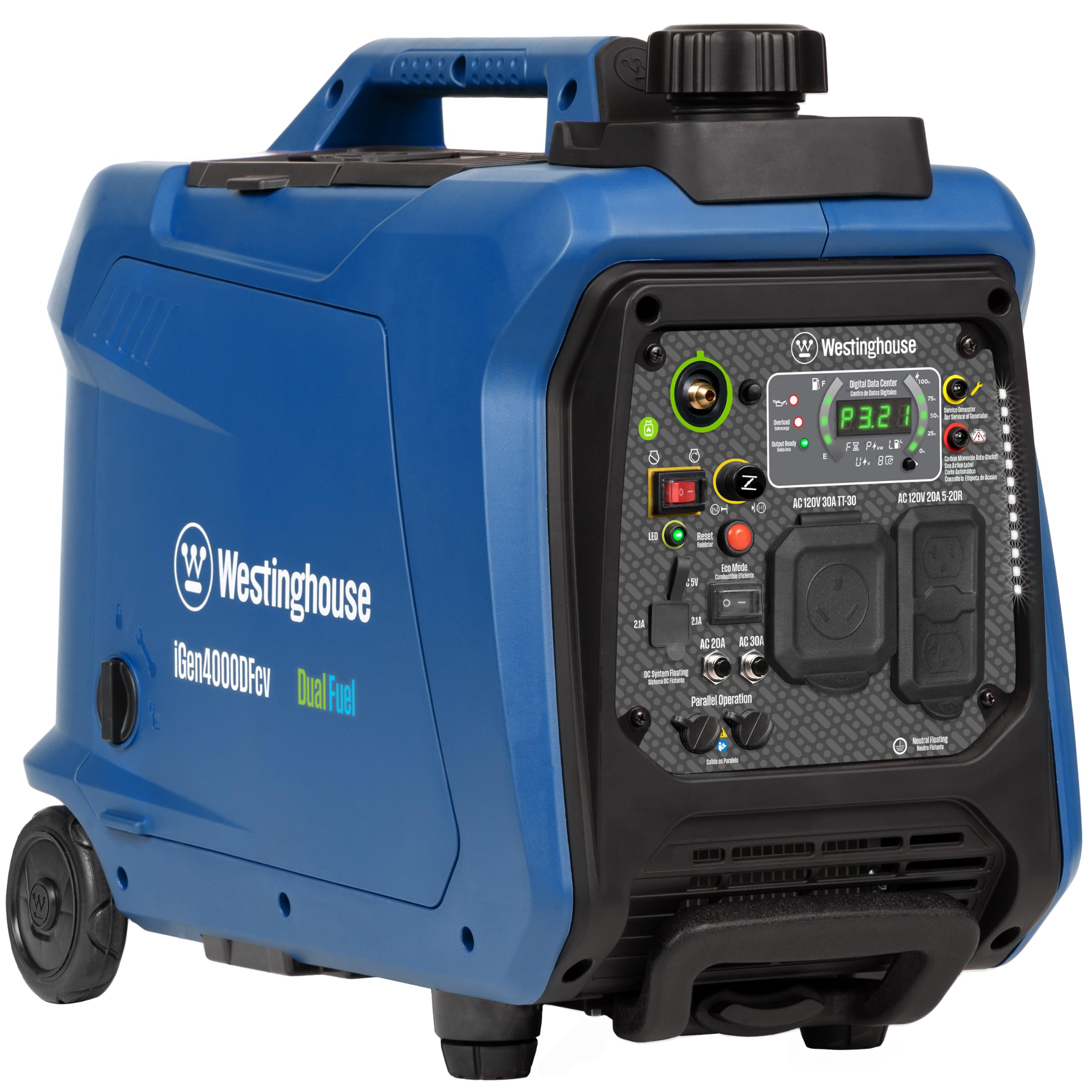 Westinghouse 4000 Peak Watt Super Quiet Dual Fuel Portable Inverter Generator