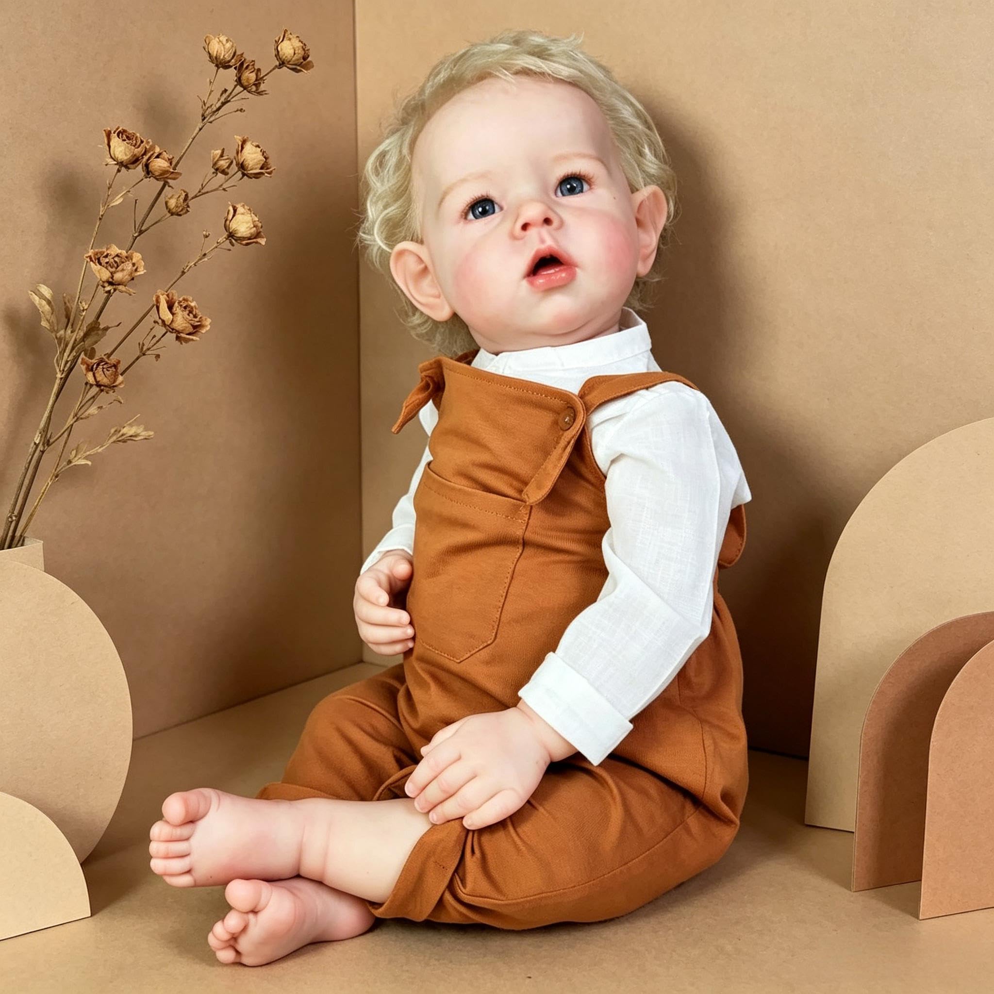 RXDOLL Reborn Baby Dolls winylowa lalka na całe ciało, 50 cm, realistyczna lalka Reborn dla maluchów, ręcznie wykonana, w pełni silikonowa, realistyczna lalka dla noworodków, z akcesoriami dla dzieci