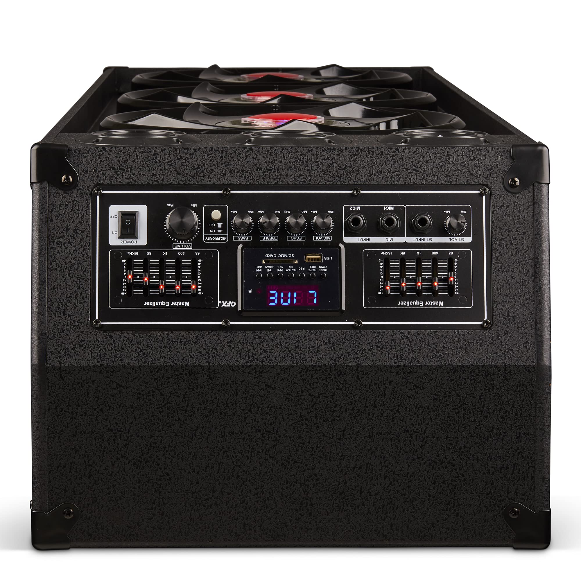 Buy QFX SBX412300BT TWS Bluetooth Triple 12” Woofer Triple 1” Tweeter