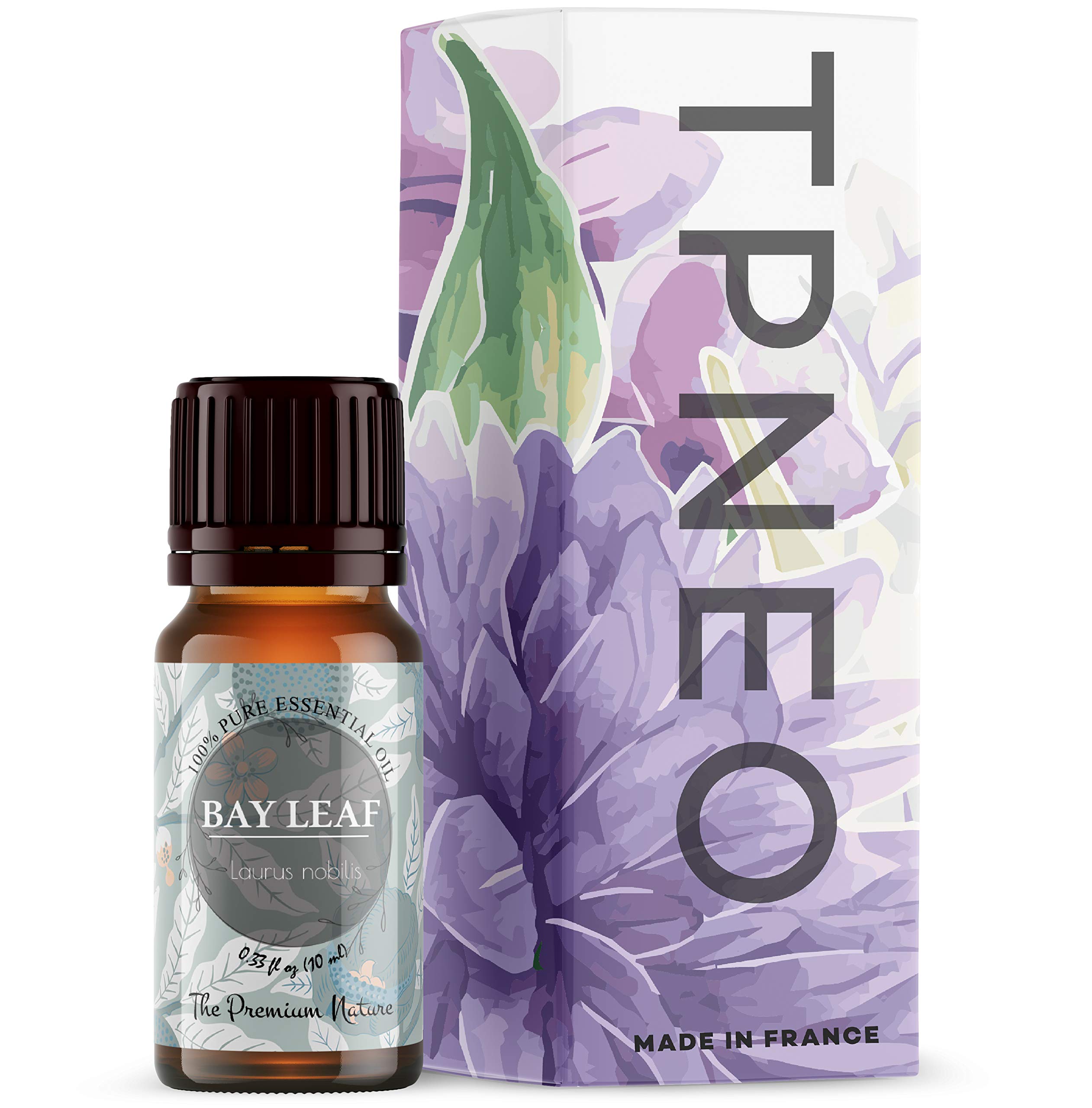 The Premium Nature Bay Leaf Essential Oil for Diffuser & Hair | 100% Natural | Spicy & Herbaceous Scent - Ideal for Candle Making & Aromatherapy, 10 mL