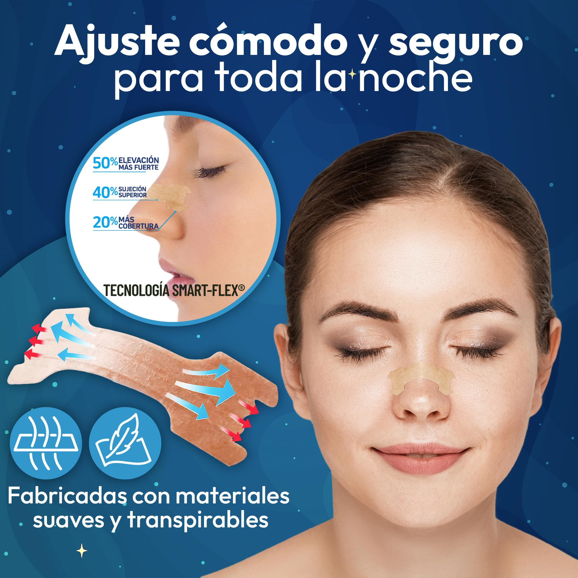 140-SUPER PACK| Tiras Nasales PREMIUM SILKORA® | Tiras nasales antirronquidos para Dormir| Alivian Congestión Nasal| Anti-ronquidos|Nose Strips|Breathe Right| Nasal Strips Respirar Mejor por la nariz